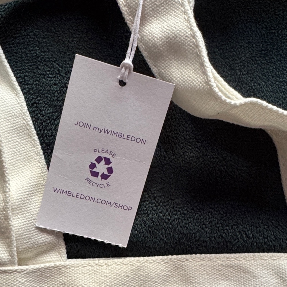 Wimbledon 2024 Canvas Tote Bag - White - Picture 4 of 5